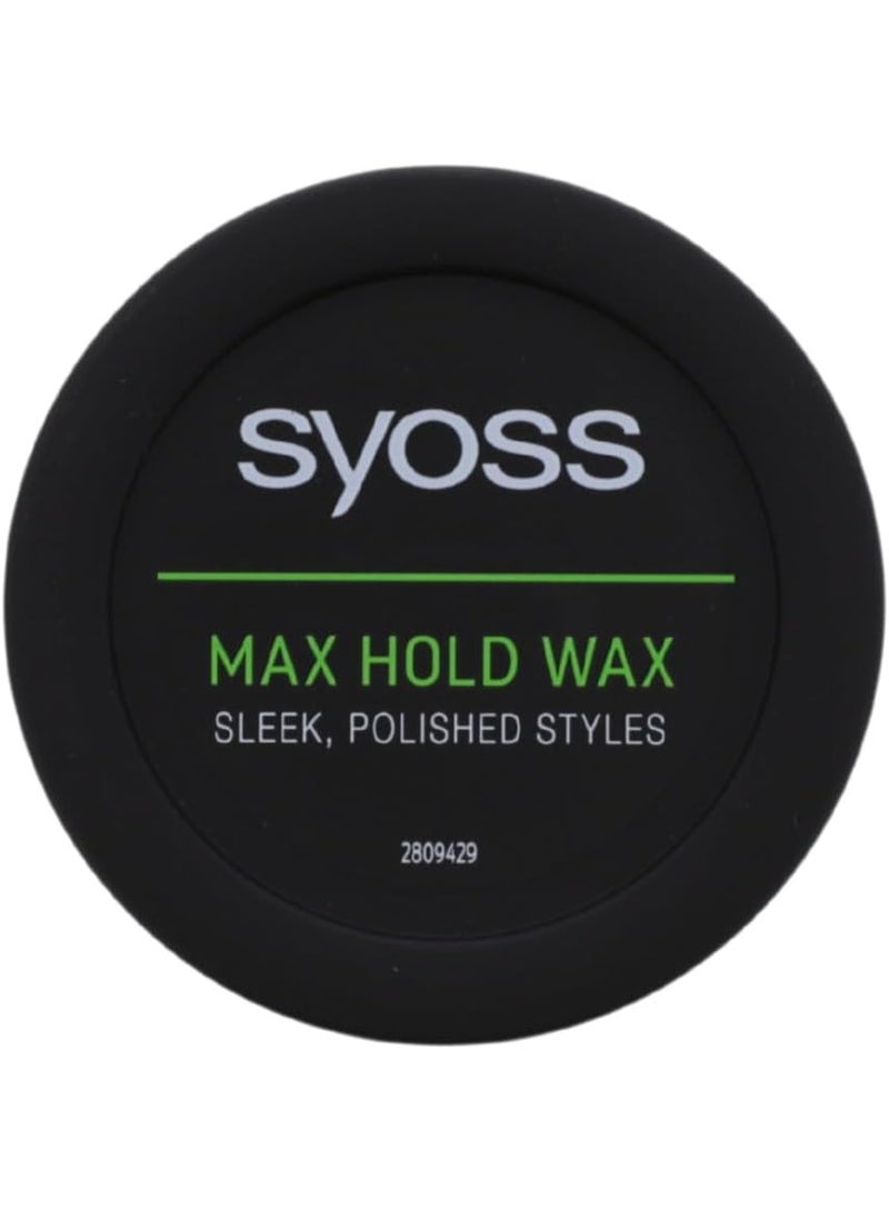 SYOSS MAX HOLD WAX, MEDIUM SHINE, III EXTRA STRONG CONTROL, FREE FROM ALCOHOL & SILICONES 150ml - Image 3